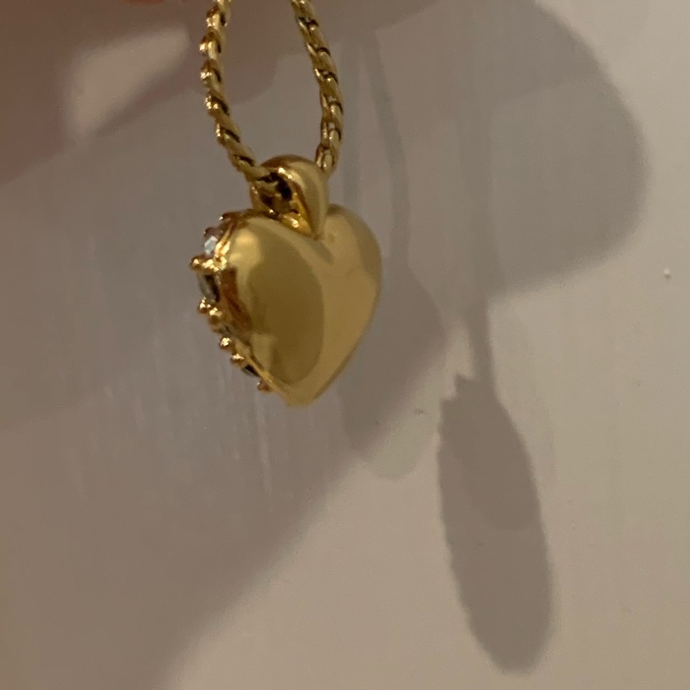 Swarovski Crystal Goldtone HEART Pendant 16 in Necklace - Picture 9 of 14